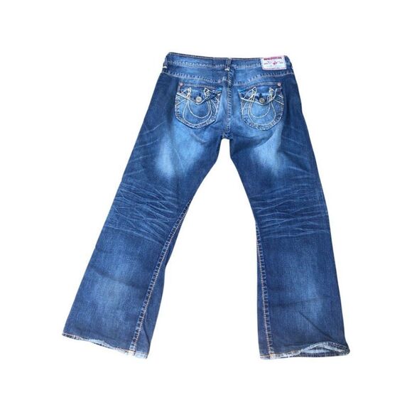 TRUE Religion Jeans Size 38 BILLY GIANT BIG T Blue - Picture 3 of 8